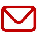 Icono de correo rojo