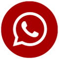 Icono circular whatsapp color rojo